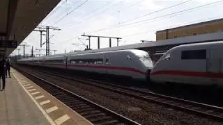 Einfahrt eines ICE 2 BR 402 in Fulda Hbf