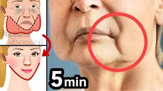 100% EFFECTIVE EXERCISE TO LIFT UP YOUR FACE🔥 5 MIN FACE LIFT YOGA ROUTINE