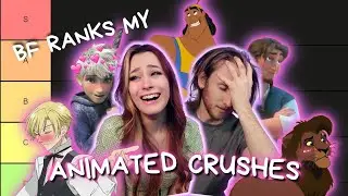 My Boyfriend Ranks My ANIMATED Crushes!