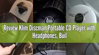 Review Klim Discman Portable CD Player with Headphones, Built-in Battery - New Version - Walkman CD