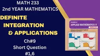 DAE MATH 233| 2nd Year Applied Mathematics| Short Question# 1,6 of Chapter #9| @UFDAcademy.