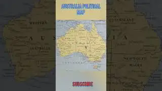 Australia political map#upsc #gk #shortvideo #geography #education #shorts #short #shortsvideo