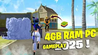 4GB RAM PC FREE FIRE GAMEPLAY 2025😳