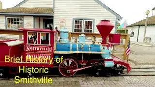 Train Engineer Explains History of Historic Smithville Village +C.P.  Huntington Train