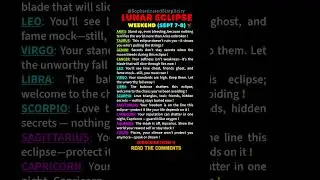 Chosen Ones ⚡ LUNAR Eclipse | Daily Weekly Horoscope | All Signs LOVE TAROT 🔮 |  September | TODAY❤️