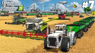 Cutting NEW FIELDS with THE BIGGEST HARVESTER in Fs25 | MEGA CHALLENGE | Farming Simulator 25