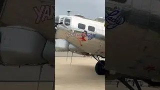 Boeing B-17 Flying Fortress Yankee Lady Up Close! #aviation #military #airforce #worldwar2 #b17