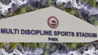 Multi Discipline sports stadium phek district//Aji Laga camera man Tu (funny)