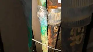How to fix a pinhole leak in the wall.  #Propress #coppercouplings #file #sandcloth #tape #sharpie