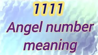 Angel number 1111 meaning | Angel Numbers 😇   #lawofattraction #affirmation