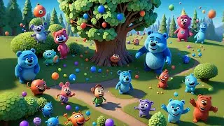Ten Little Candy Bears Dancing | Fun Kids Song | Sweet Sing Along Adventure