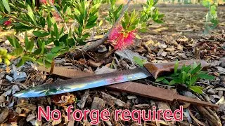How to turn a rusty file into a shiny knife without a forge