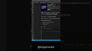 chatgpt in vscode | 