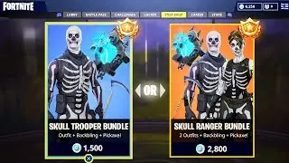 New SKULL TROOPER Skin Bundle in Fortnite..
