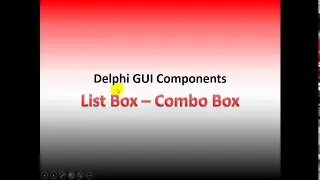 List Combo Box