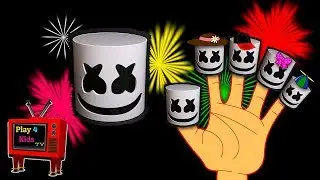 Dancing Marshmallow Finger Family Song|Marshmellow Finger Family Song|Play 4 Kids TV