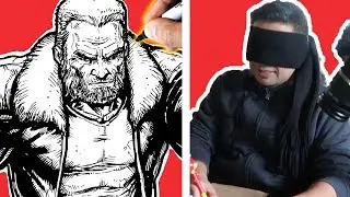 DRAWING while BLINDFOLDED ART CHALLENGE! The BIRD BOX Challenge!
