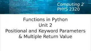 PHYS2320 Functions Unit 2 part b