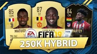 250K MARKET CRASH HYBRID! FIFA 19 SQUAD BUILDER