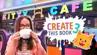 I Took @MoriahElizabeth 's Create This Book 3 to a Kitty Caf&eacute;!