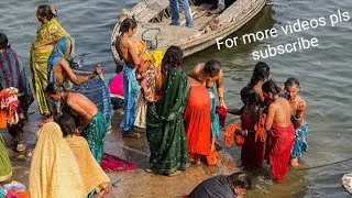 New Ganga snan,holy bath #shortvideo #bathing #blog #like #subscribetomychannel