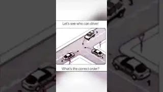Who Goes First? Can You Solve It? #quiz #quizzes #generalknowledge #drivingsimulator #drivingfails
