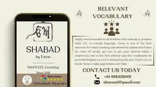 Shabad By Taran NAATI CCL Coaching Centre In Punjabi