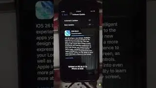 updated on iOS 26.0.1 in iPhone se 2020 let's see