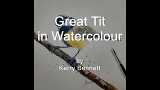 Great Tit in Watercolour