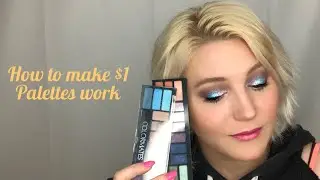 Tips on how to make $1 eyeshadows work/ colormates/ dollar tree makeup