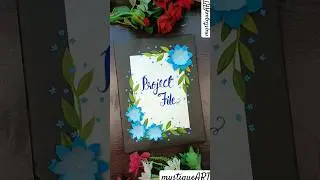 Easy project file decoration idea 💡#shorts #youtubeshorts #projectfilecover
