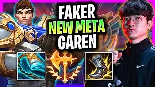 FAKER PERFECT GAME WITH GAREN NEW META! | T1 Faker Plays Garen Mid vs Talon!  Season 2024