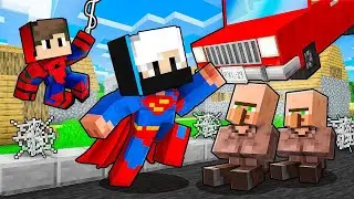 From Birth to Strongest SUPERHERO in Minecraft..