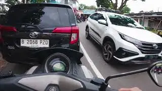 Motovlog perjalanan ke puncak lewat jalur yang dulunya sepi sekarang rame