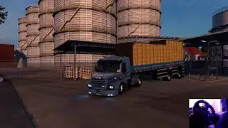 Euro Truck Simulator 2 - Scania 113 acelerando na serra para chegar no hor&aacute;rio