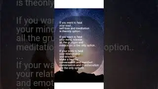 Heal your soul, mind and relations... #healing #universeconnection #universe