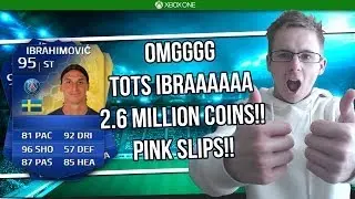 OMG INSANE TOTS IBRAHIMOVIC 95 RATED PINK SLIPS!! 2.6 MILLION COINS! FIFA 14 ULTIMATE TEAM