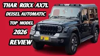 THAR ROXX AX7L TOP VERSION DIESEL AUTOMATIC TOP MODEL REVIEW #automobile 