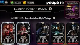 Fatal Edenian Tower Boss Battle 100,120 & 140 Fight + Reward MK Mobile