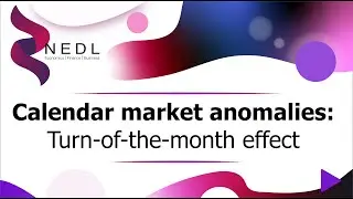 Calendar market anomalies: Turn-of-the-month effect (Excel)