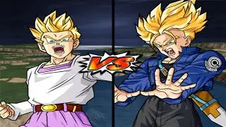 DBZ Budokai Tenkaichi 4 SSJ Goten (GT) VS SSJ Trunks (Sword)