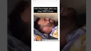 First night after NEET selection| NEET 2025 |Umeed 2025 series #neetexam #neetpreparation #pw #mbbs