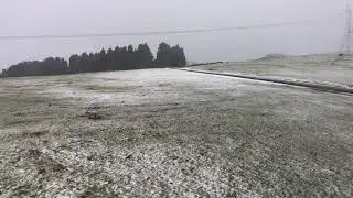 Monte Mendibil a 500 metros han ca&iacute;do cuatro copos de nieve no bajando de esa cota en los montes de