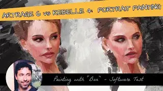 Artrage 6 vs Rebelle 4 Portrait Painting Comparison / Demo