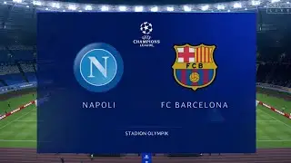 FIFA 20 | Napoli vs FC Barcelona | Champions League Round of 16 | 1st Leg