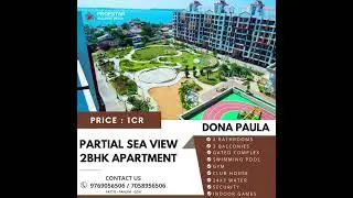 Partial Sea View 2BHK Apartment For Sale In Dona Paula