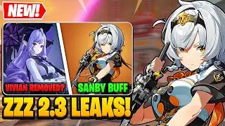 ZZZ 2.3 LEAKS | New Sanby Changes, Vivian skin Info, HP Adjustments & More | Zenless Zone Zero