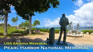 Pearl Harbor National Memorial Virtual Tour | USS Arizona Memorial 🌴 Hawaii 4K