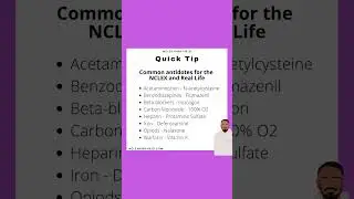 Common antidotes for the NCLEX and Real Life