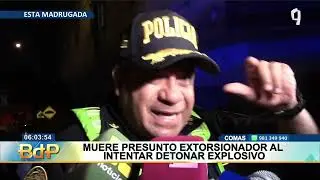 Presunto extorsionador muere al intentar detonar explosivo en Comas (1/2)